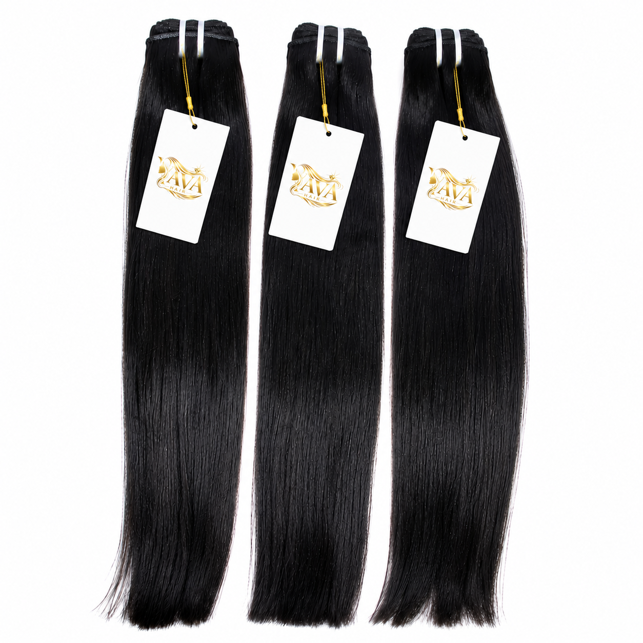 Yava Hair Y-Luxe Hair 3 Bundles Silky Straight Human Hair Extensions