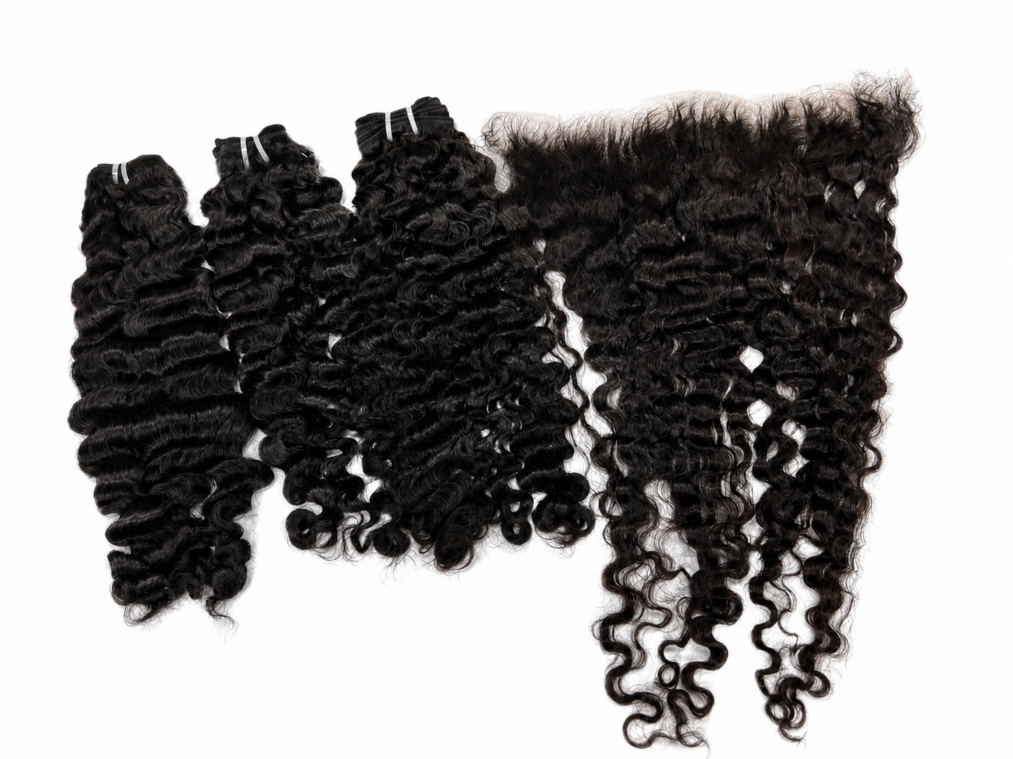 Yava Hair  3 Bundles with 13x4 HD Lace Frontal Y-Luxe Quality Hair Burmese Curl