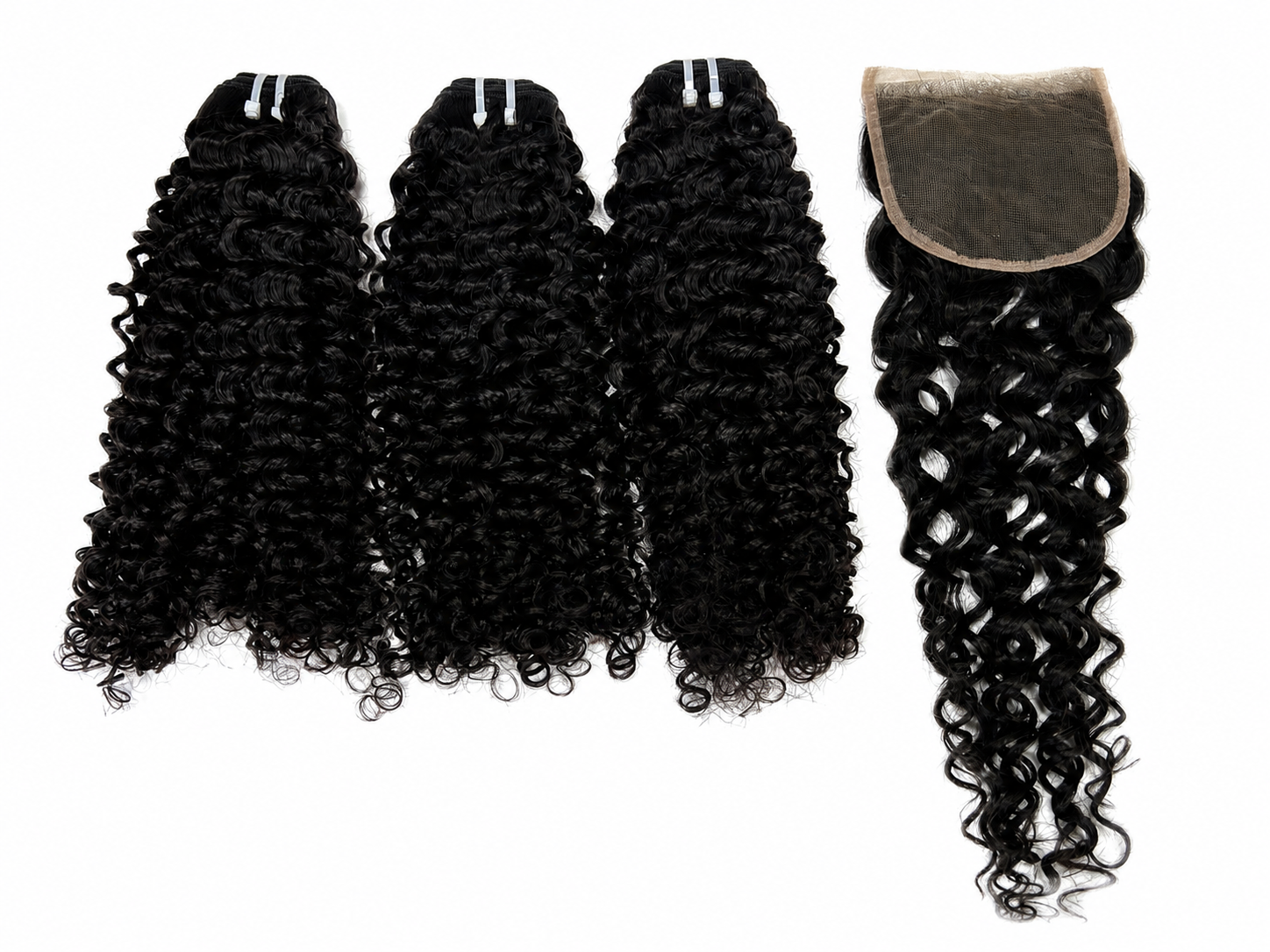 Yava Hair Y-Luxe Hair 3 Bundles + 5x5 HD Lace Closure Curly Hair Extensions